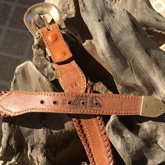 Vintage Sea Dream Leather Western Style Beaded Belt size 34 - Picture 9 of 13